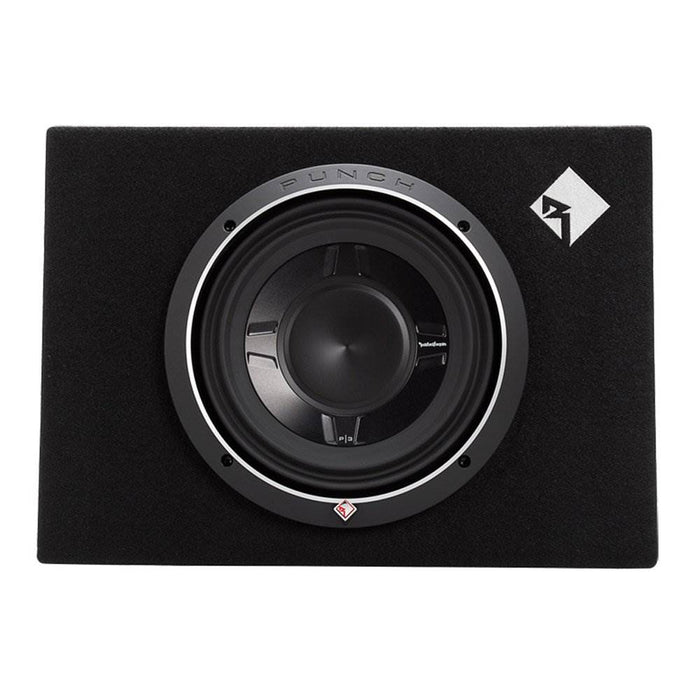 Rockford Fosgate 600W Punch Single 10 Inch Shallow Subwoofer Enclosure 2 Pack - 123446