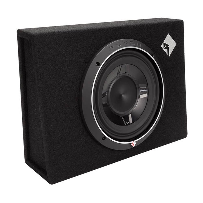 Rockford Fosgate 600W Punch Single 10 Inch Shallow Subwoofer Enclosure 2 Pack - 123446