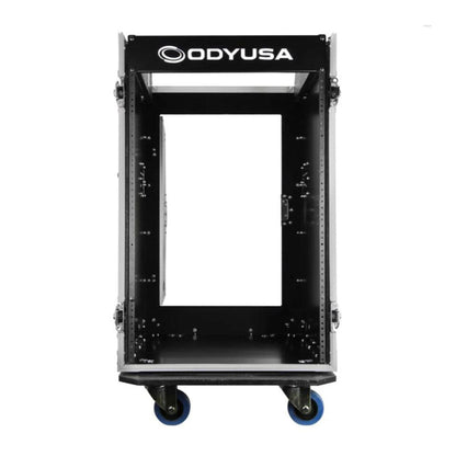 Odyssey FZ1316W 13U Top Slanted 16U Vertical Pro Combo Rack with Casters, Black - 188028