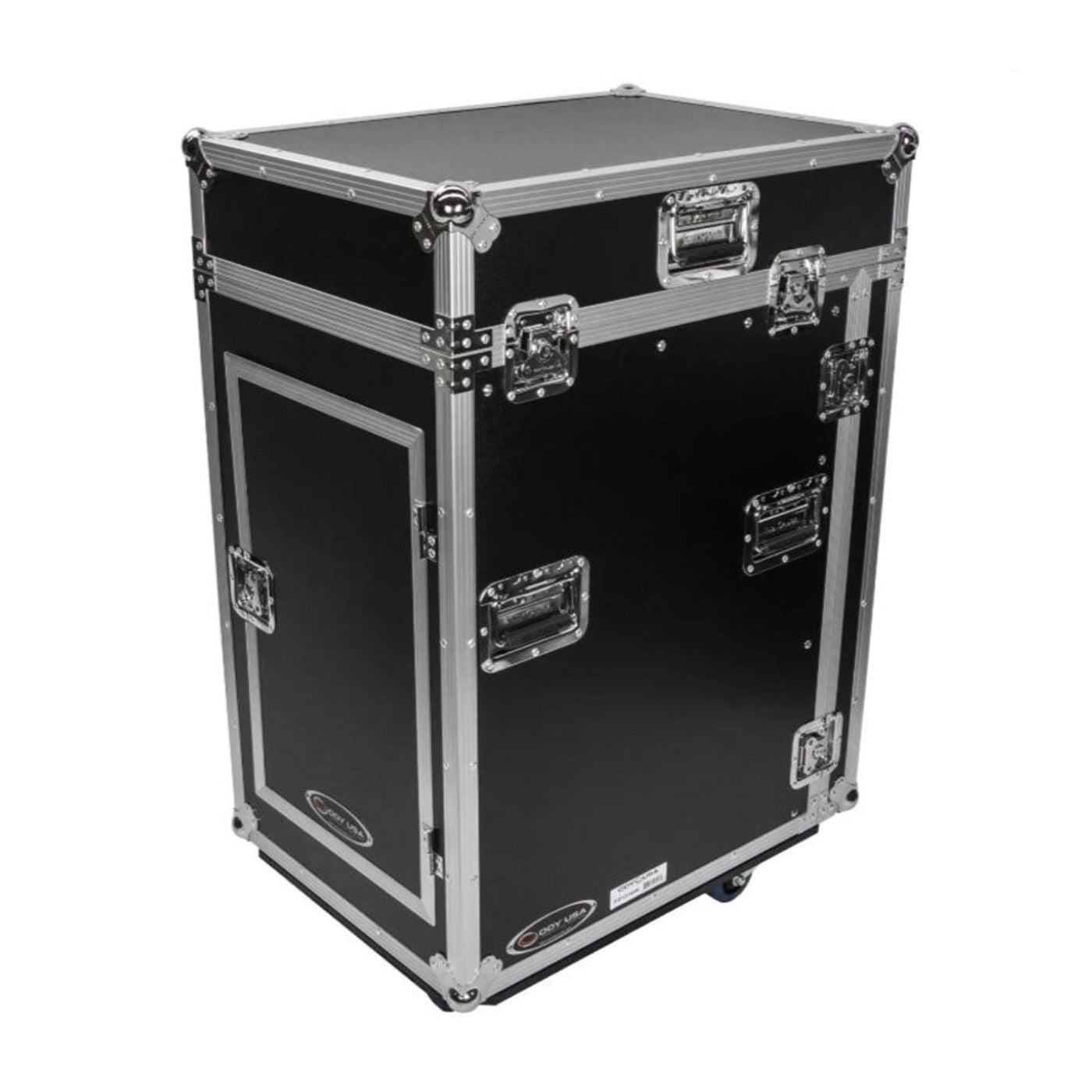 Odyssey FZ1316W 13U Top Slanted 16U Vertical Pro Combo Rack with Casters, Black - 188028
