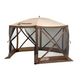 CLAM Quick Set Escape Pop Up Camping Outdoor Canopy Gazebo Shelter with 6 Panels - 124814