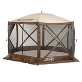 CLAM Quick Set Escape Pop Up Camping Outdoor Canopy Gazebo Shelter with 6 Panels - 124814