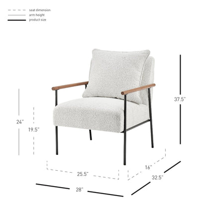 New Pacific Direct Quinton Fabric Accent Arm Chair -  1250027-563