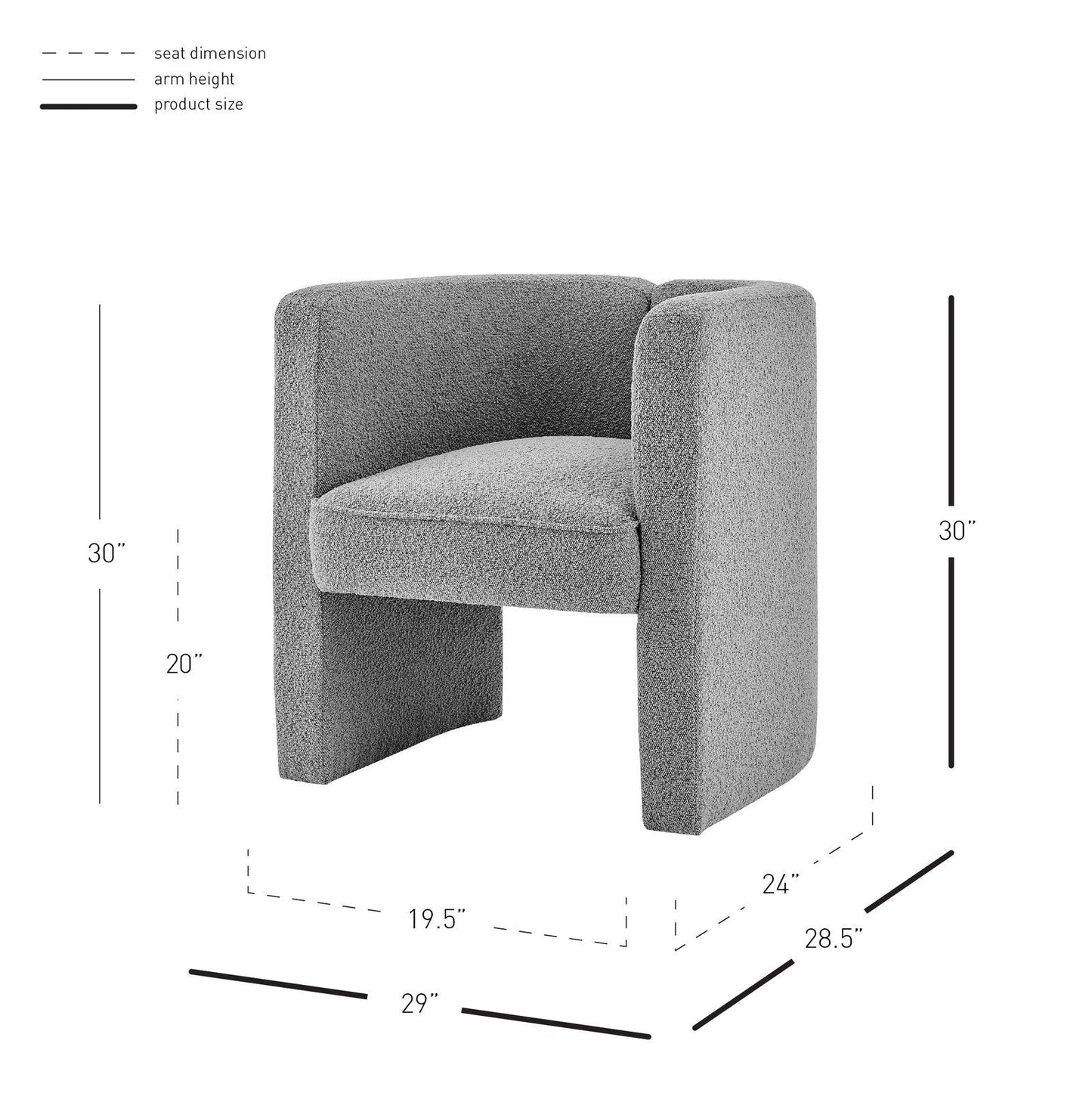 New Pacific Direct Ariela Fabric Accent Arm Chair 1250032-564 - 1250032-564