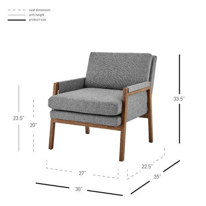 New Pacific Direct Colton Fabric Accent Arm Chair -  1250036-572