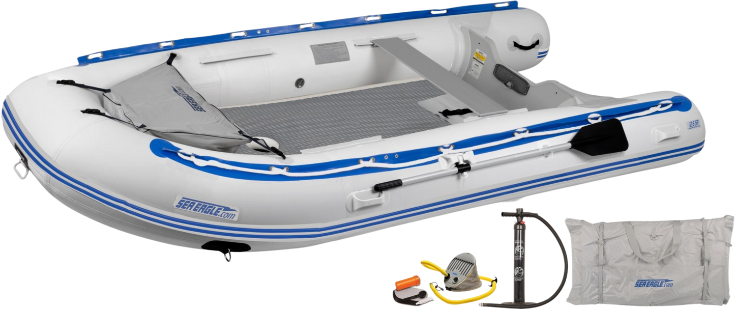 Sea Eagle 126SRK_DSD 12'6" Sport Runabout Inflatable Boat Drop Stitch Deluxe Package New - 126SRK_DSD
