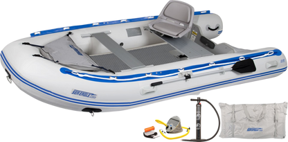 Sea Eagle 126SRK_DSSW 12'6" Sport Runabout Inflatable Boat Drop Stitch Swivel Seat Package New - 126SRK_DSSW