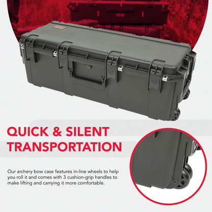 SKB Cases iSeries Ultimate Crossbow Arrow Case, Waterproof Military Grade, Black - 127721