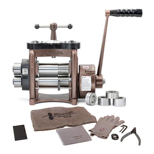 Durston 1046 Agile Elite C140 Combo Rolling Mill with Reduction Gear & Extension Rolls - 128.1046