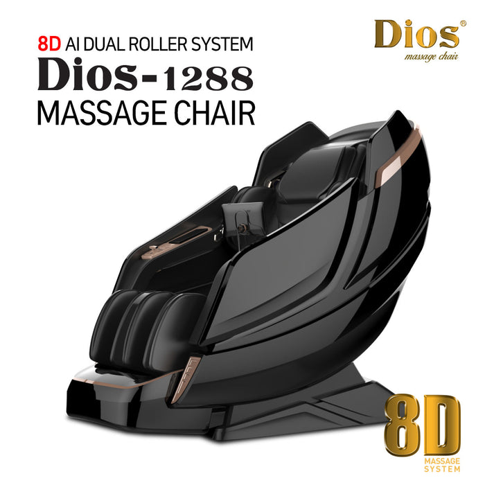 Kahuna Chair Dios Massage Chair 8D AI Dual Air Tech Touch Roller SL-track with Brain Relaxation Program Dios-1288