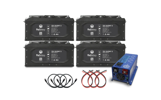BigBattery 12V 4X HUSKY 2 Power Kit with AIMS (2000W | 20.48kWh) - K0741
