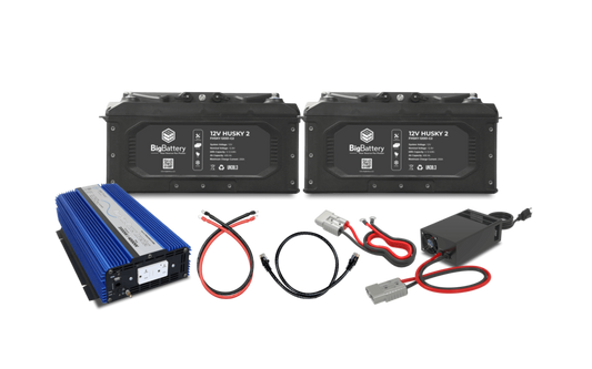 Big Battery 12V 2X HUSKY 2 KIT – AIMS + CHARGER - K0744