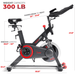 Sunny Health & Fitness Premium Indoor Cycling Smart Stationary Bike with Exclusive SunnyFit App Enhanced Bluetooth Connectivity