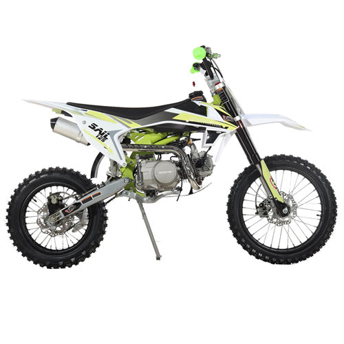 X-PRO Sail 125cc Dirt Bike with 4-Speed Manual Transmission, Kick Start, Big 17"/14" Tires! Zongshen Brand Engine - DB-H05-Green