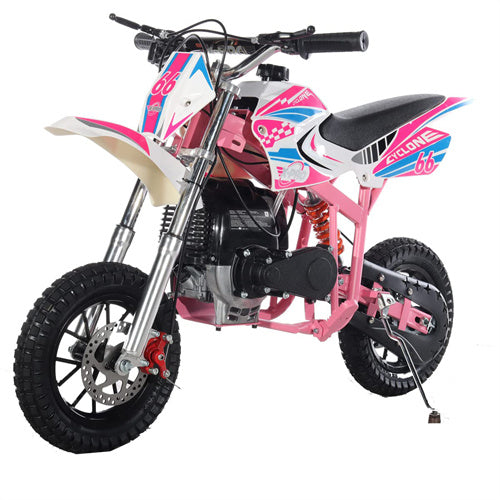 X-PRO Cyclone 40cc Mini Dirt Bike With Hand Pull Start! Chain Drive, Disc Brakes - DB-Z005-Red