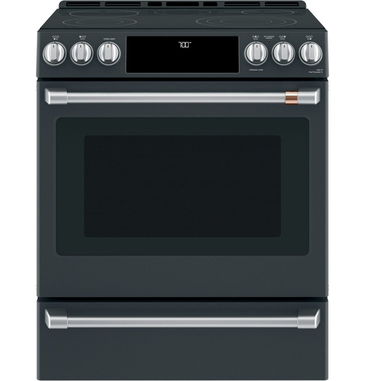 Café 30" Smart Slide-In, Front-Control, Radiant and Convection Range - CES700P3MD1