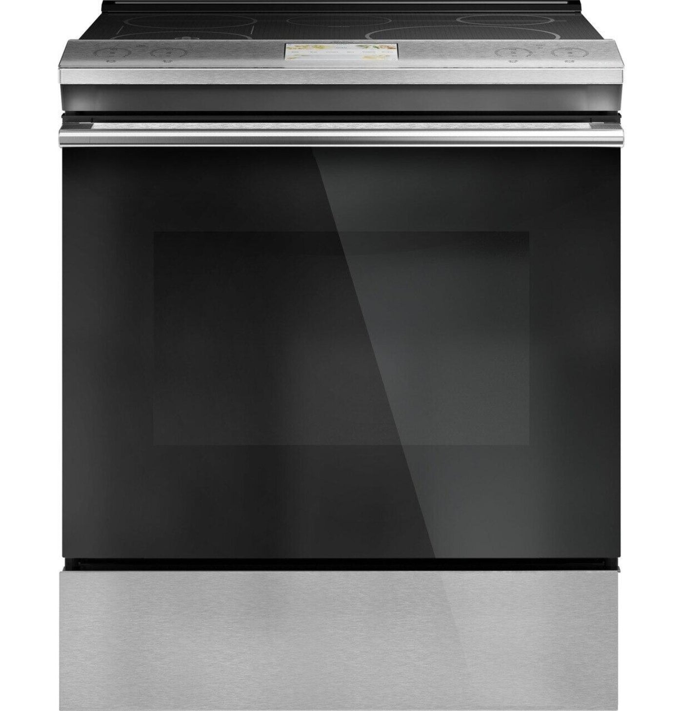 CAFE Café 30" Smart Slide-In, Front-Control, Induction and Convection Range with In-Oven Camera in Platinum Glass - CHS90XM2NS5