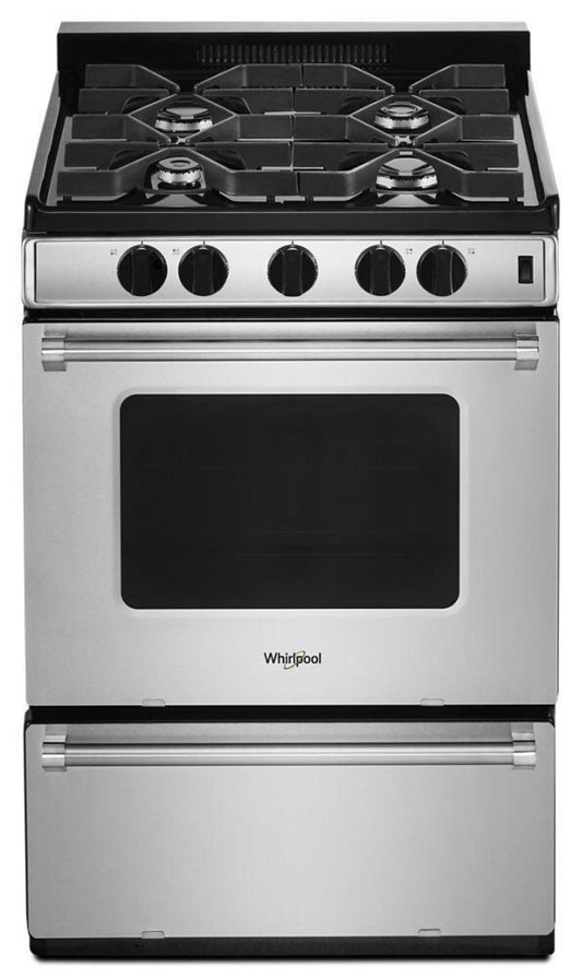 WHIRLPOOL WFG500M4HS 24-inch Freestanding Gas Range with Sealed Burners - WFG500M4HS