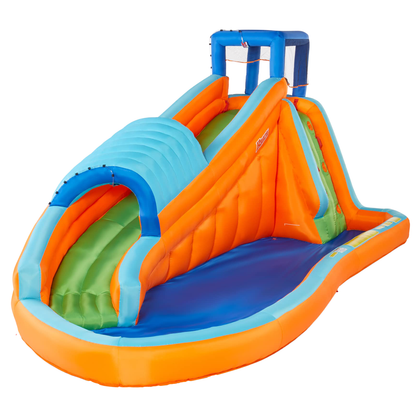 Banzai Surf Rider Kids Inflatable Outdoor Backyard Aqua Water Slide Splash Park - 136432