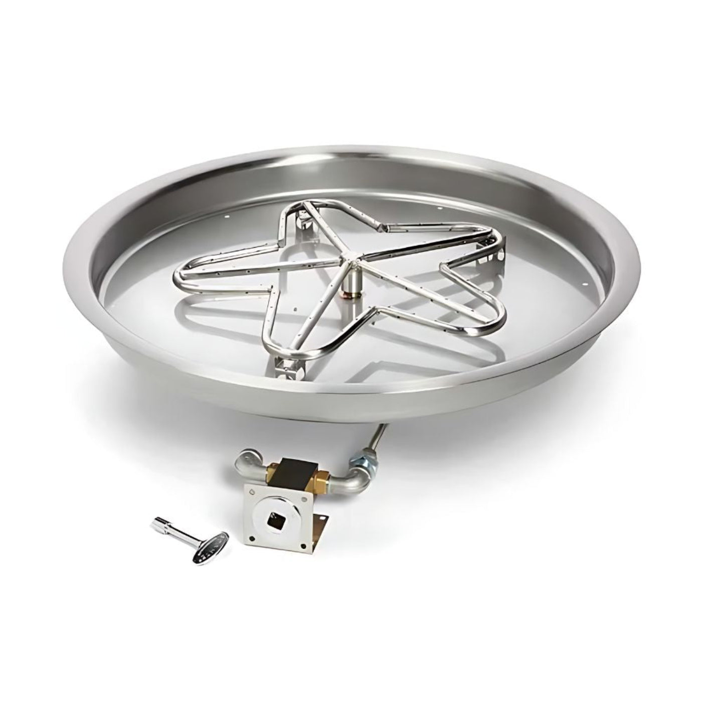 19″ Match Lit Fire Pit Kit - PENTA19MLFPK-FLEX-NG