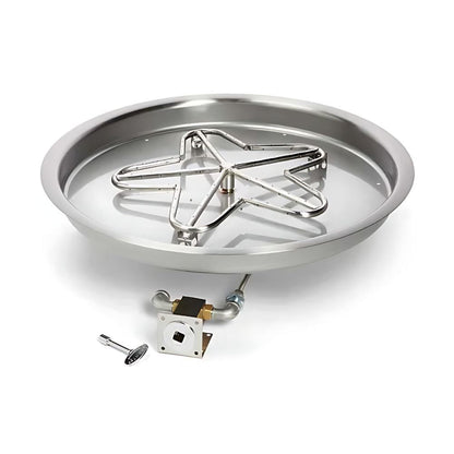 19″ Match Lit Fire Pit Kit - PENTA19MLFPK-FLEX-NG