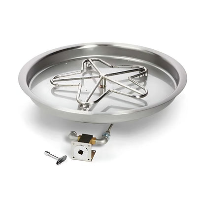 13″ Match Lit Fire Pit Kit - PENTA13MLFPK-FLEX-NG