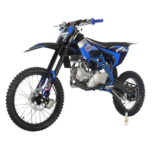 X-PRO Storm 150 Dirt Bike with 4-Speed Manual Transmission, Electric/Kick Start, Big 19"/16" Tires - DB-K017-Black