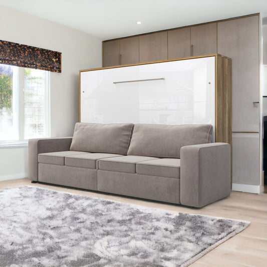 Maxima House Horizontal Murphy bed INVENTO with a Sofa, European FULL XL - IN004OW-B