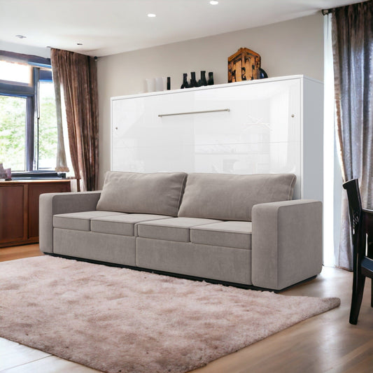 Maxima House Horizontal Murphy bed INVENTO with a Sofa, European FULL XL - IN004W-G