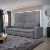 Maxima House Horizontal Murphy bed INVENTO with a Sofa, European FULL XL - IN004WG-G