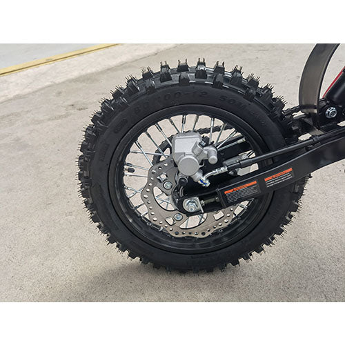 X-PRO X27 125cc Dirt Bike with 4-Speed Semi-Automatic Transmission, Kick Start, Big 14"/12" Tires! Zongshen Brand Engine - DB-K007-Black