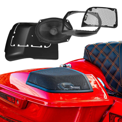 Diamond Audio 2014-2023 Harley Davidson Cut In Lid Kit with MS69NEO (4Ω) Speakers - MS694NEOLK