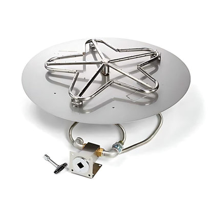 24″ Match Lit Fire Pit Kit with Penta Burner - PENTA24MLFPK-FLEX-NG
