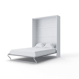 Maxima House Vertical Murphy Bed Invento , European Full XL Size with mattress - IN-01WG - Backyard Provider