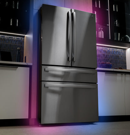GE 23.2 Cu. Ft. Smart 4-Door French-Door Fridge, Counter-Depth - PJE23BYWFS-KT