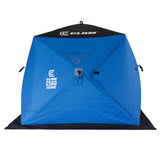 CLAM C-560 Portable 7.5 Ft 4 Person Pop Up Ice Fishing Thermal Hub Shelter Tent - 160682