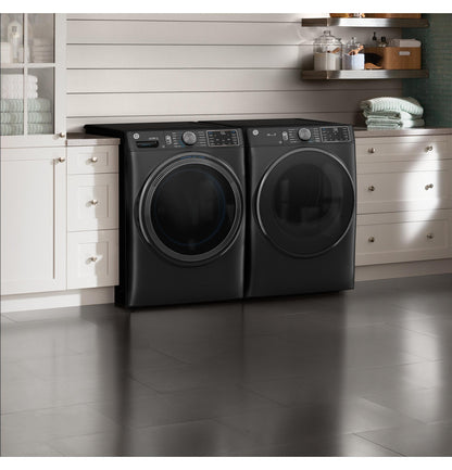 GE 5.0 cu. ft. Smart Front Load Washer, SmartDispense, UltraFresh Vent, OdorBlock, Sanitize + Allergen – GFW655SPVDS-KT