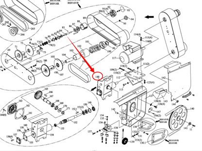 KAKA Industrial Spare parts for KAKA Industrial BS-1018R part# 148 Gearbox Assembly -  188116-148