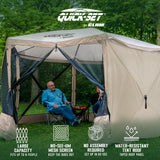 CLAM Quick Set Escape Portable Canopy Shelter and 6 Pack of Wind and Sun Panels - 149090