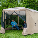 CLAM Quick Set Escape Portable Canopy Shelter and 6 Pack of Wind and Sun Panels - 149090