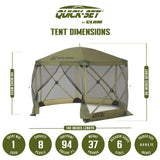 Clam Quick Set Escape Portable Canopy Shelter with Wind & Sun Panels, (2 pack) - 149111