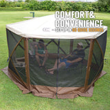 Clam Quick Set Escape Sky Screen Portable Gazebo, Wind and Sun Panel, Rain Fly - 149221