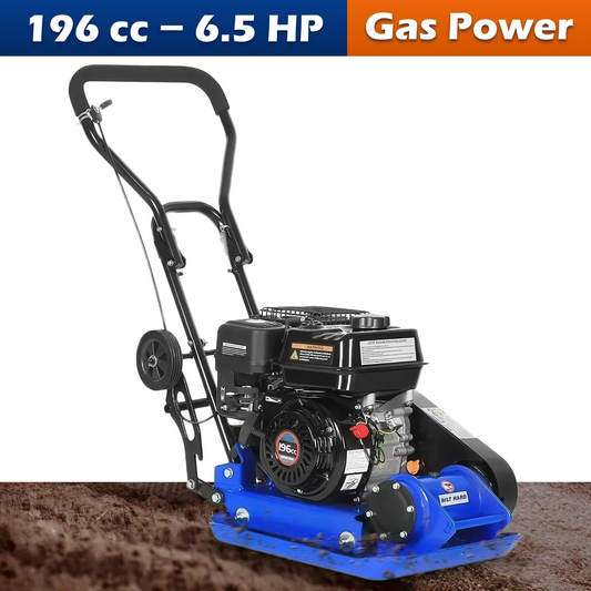 BILT HARD 2500lb Plate Compactor, 6.5HP Gas Engine, 21x14.5" Plate - TPA-0151