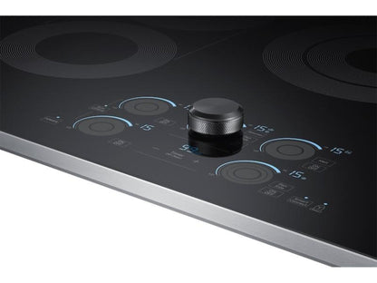 SAMSUNG 30" Smart Electric Cooktop with Sync Elements in Stainless Steel - NZ30K7570RS-KT