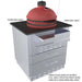 Sunstone Metal Products 30" Kamado Hybrid Grill Base Cabinet SAC30KBDC