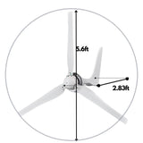 Automaxx Windmill 1500W Wind Turbine Generator Kit - DA1500A9DE