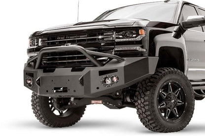 Fab Fours CS16-F3852-1 Chevy Silverado 1500 2016-2018 Premium Front Bumper Winch Ready with Pre-Runner Guard