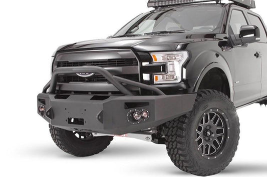 Fab Fours FF15-H3252-1 Ford F150 2015-2017 Premium Front Bumper Winch Ready with Pre-Runner Guard