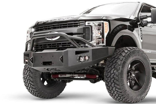 Fab Fours FS17-A4152-1 Ford F250/F350 Superduty 2017-2022 Premium Front Bumper Winch Ready with Pre-Runner Guard