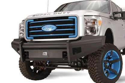 Fab Fours FS11-Q2561-1 Ford F250/F350 Superduty 2011-2016 Black Steel Elite Front Bumper No Guard with Tow Hooks